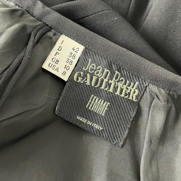 Jean Paul Gaultier Skirt Femme Label Black Chunky Zip Pencil Style US 8 - Picture 8 of 8